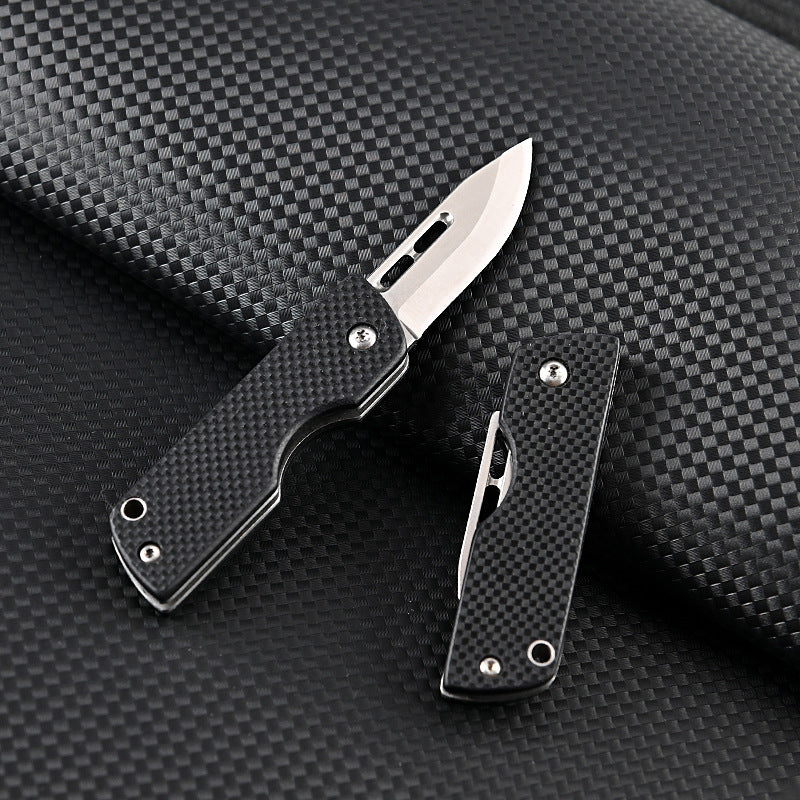 MASALONG MA-TY-057 High hardness D2 steel sharp folding knife G10 handle camping tactical outdoor self-defense fruit knife portable unboxing knife