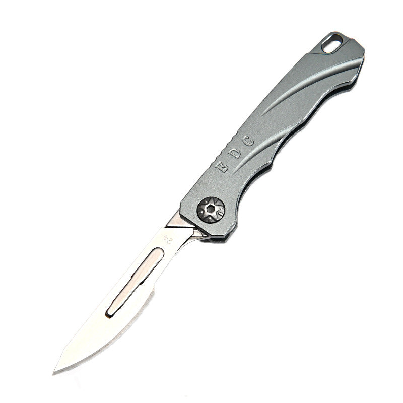 MASALONG MA-TY-010 Mini cuchillo de papel de corte afilado de hoja pequeña plegable, cuchillo de arte, cuchillo de trinchar, cuchillo pequeño portátil de entrega exprés, cuchillo pequeño con llavero