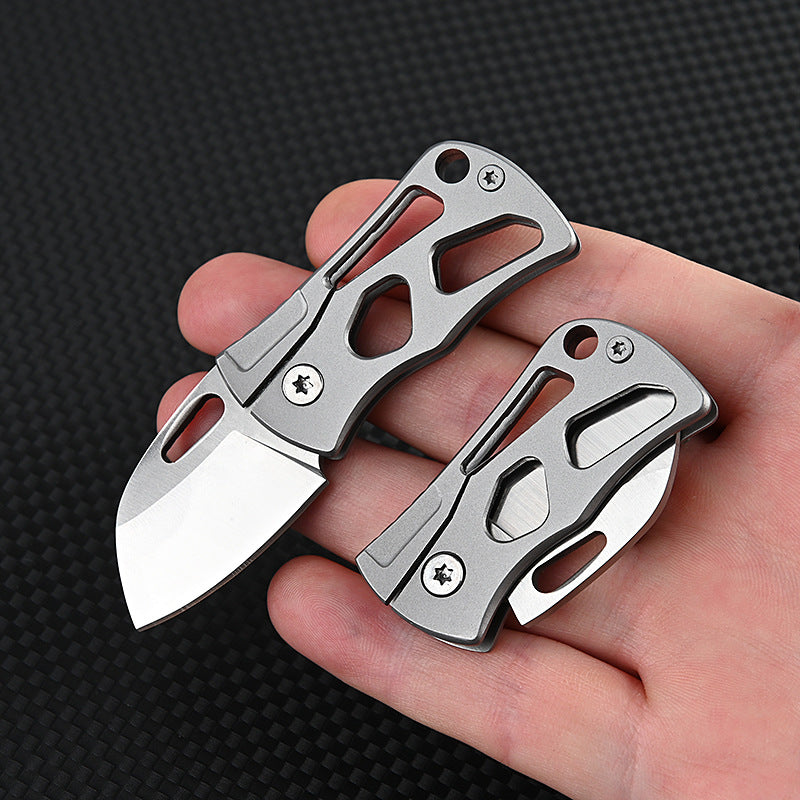 MASALONG MA-TY-037 Mini cuchillo plegable de acero D2 de alta dureza, cuchillo afilado para exteriores, cuchillo de autodefensa, llavero portátil, desempaquetado, desembalaje, cuchillo de entrega exprés