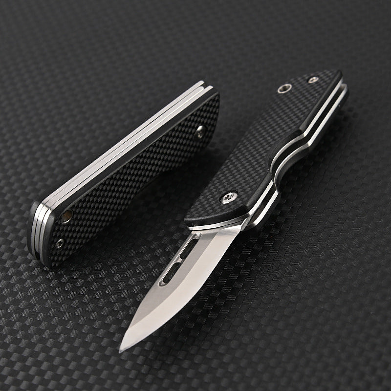 MASALONG MA-TY-057 High hardness D2 steel sharp folding knife G10 handle camping tactical outdoor self-defense fruit knife portable unboxing knife