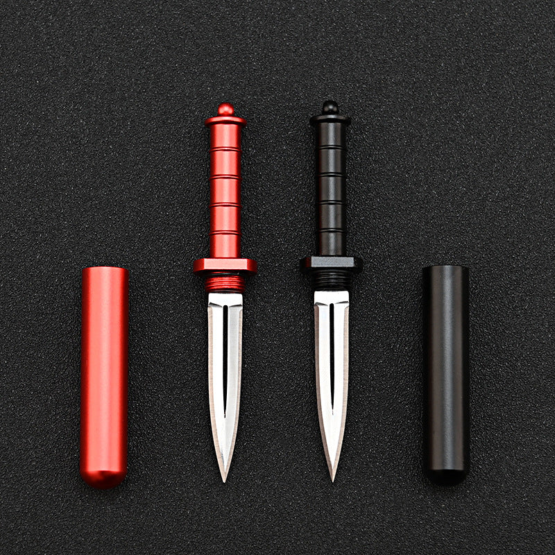 MASALONG MA-TY-036 Cuchillo creativo para abrir cajas de desembalaje, mini llavero afilado, cuchillo colgante para fruta, cuchillo portátil de bolsillo a prueba de lobos