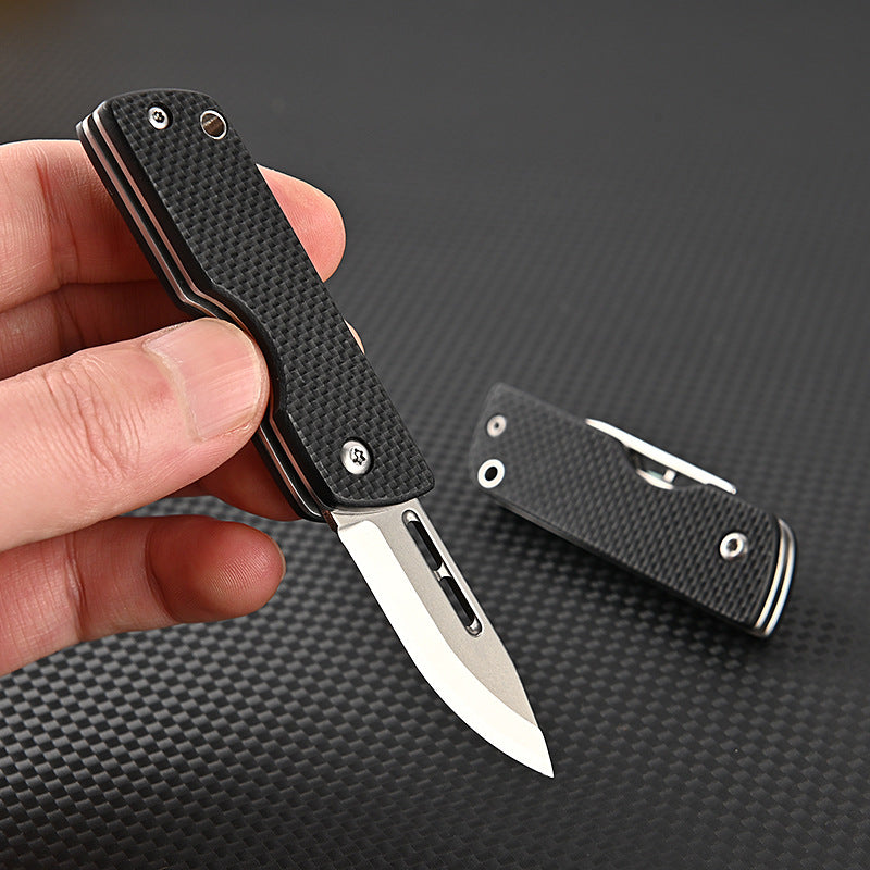 MASALONG MA-TY-057 High hardness D2 steel sharp folding knife G10 handle camping tactical outdoor self-defense fruit knife portable unboxing knife