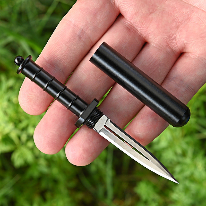 MASALONG MA-TY-036 Cuchillo creativo para abrir cajas de desembalaje, mini llavero afilado, cuchillo colgante para fruta, cuchillo portátil de bolsillo a prueba de lobos