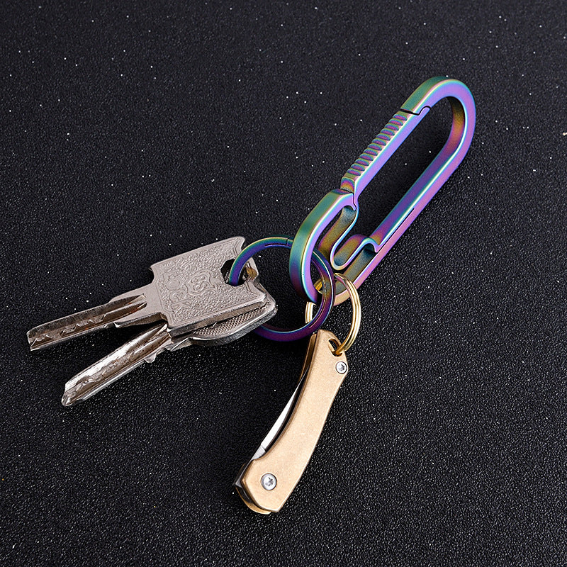 MASALONG MA-TY-051 Retro Brass Rhinoceros Knife Mini Folding Knife Sharp Self Defense Tool Portable Keychain Unpacking Express Knife