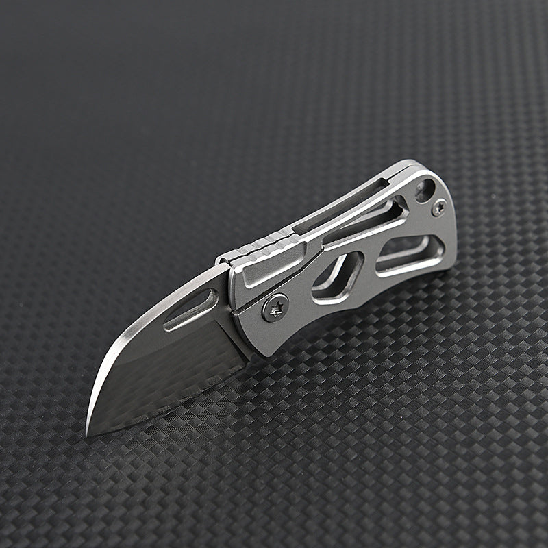 MASALONG MA-TY-037 Mini cuchillo plegable de acero D2 de alta dureza, cuchillo afilado para exteriores, cuchillo de autodefensa, llavero portátil, desempaquetado, desembalaje, cuchillo de entrega exprés