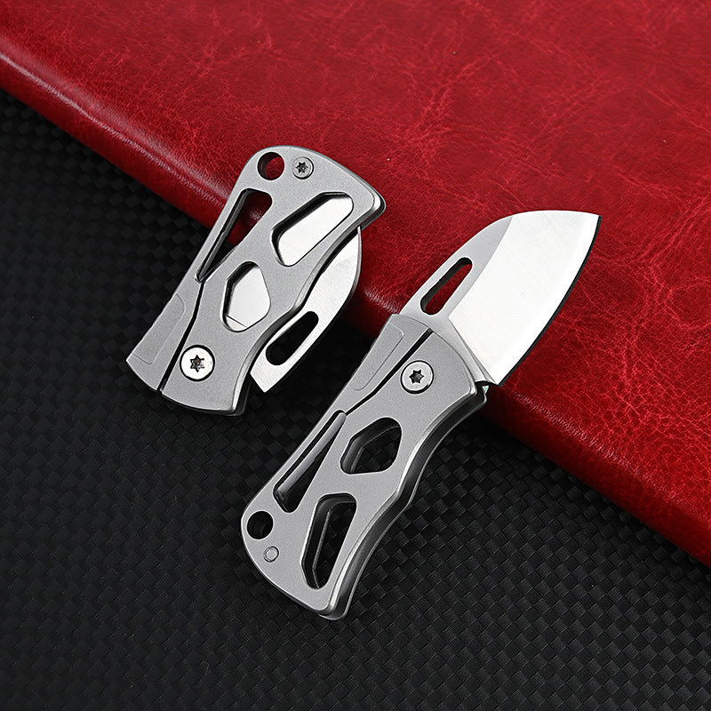 MASALONG MA-TY-037 Mini cuchillo plegable de acero D2 de alta dureza, cuchillo afilado para exteriores, cuchillo de autodefensa, llavero portátil, desempaquetado, desembalaje, cuchillo de entrega exprés