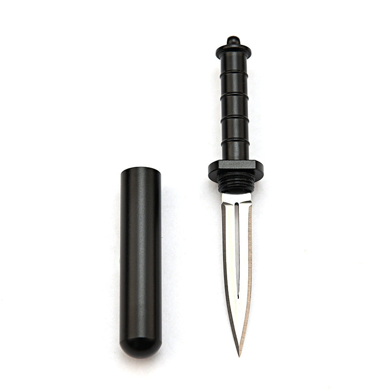 MASALONG MA-TY-036 Cuchillo creativo para abrir cajas de desembalaje, mini llavero afilado, cuchillo colgante para fruta, cuchillo portátil de bolsillo a prueba de lobos