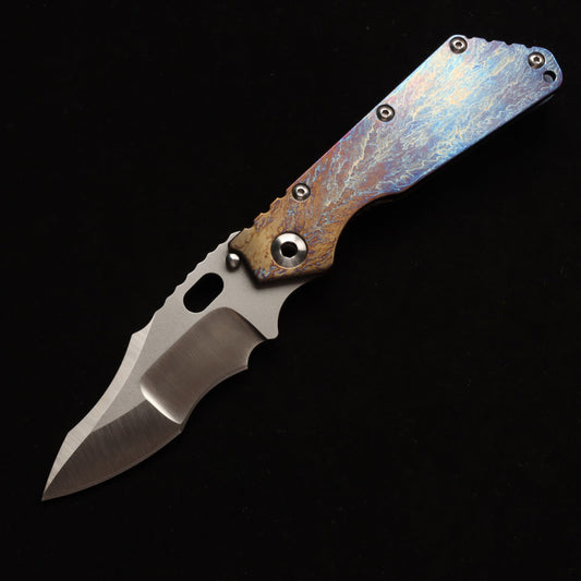 Masalong kni246 Stormers VG10 Blade Titanium Alloy Handle Camping Hunting Fishing Pocket Outdoor Survival Collection EDC Tool Knife A