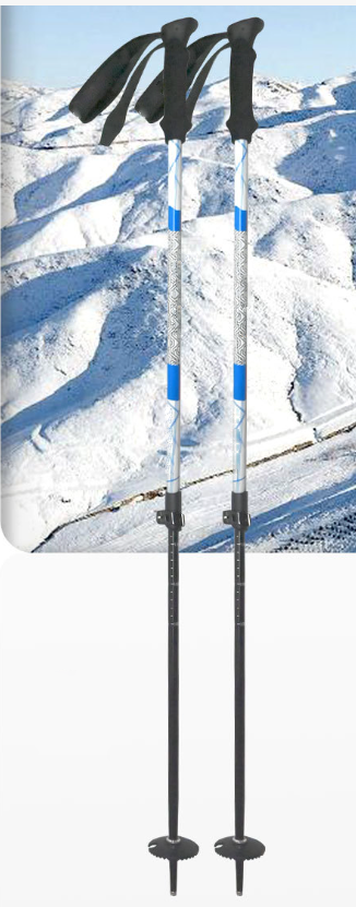 MA-QLM-016 Bastões de esqui ultraleves feitos de fibra de carbono e liga de alumínio, combinados com esqui ao ar livre resistente e durável para homens e mulheres