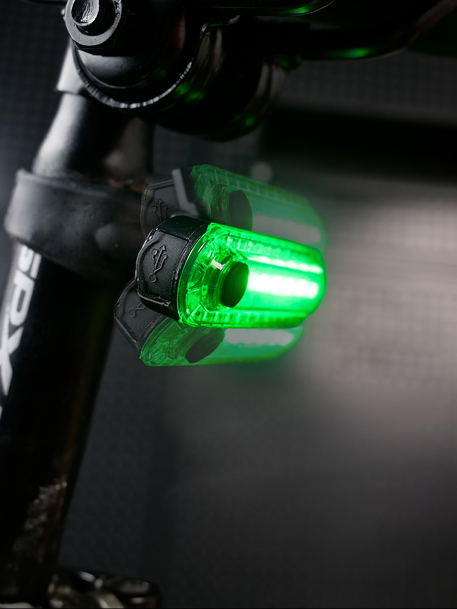 Luz trasera para bicicleta de montaña, MA-WY-037, para ciclismo nocturno, destellos, equilibrio para niños, decoración de bicicleta de carretera, luz de advertencia