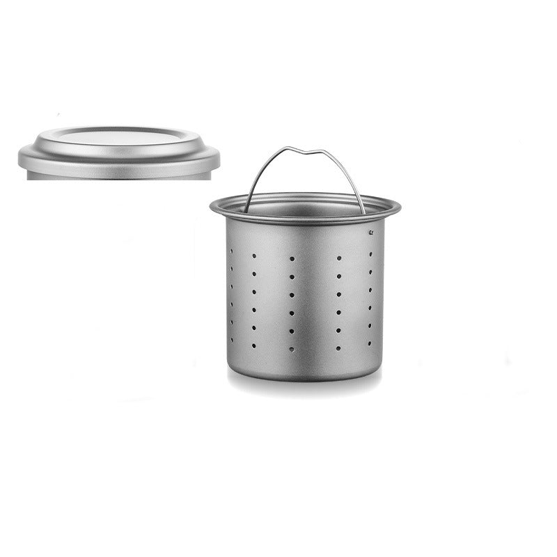 Caneca de acampamento para viagem ao ar livre de titânio puro MA-XXT-026, máquina de chá