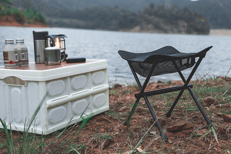 MA-YJ-003 Outdoor portable Maza 7075 aluminum alloy mini folding chair, lightweight and compact camping, barbecue, fishing, sketching bench