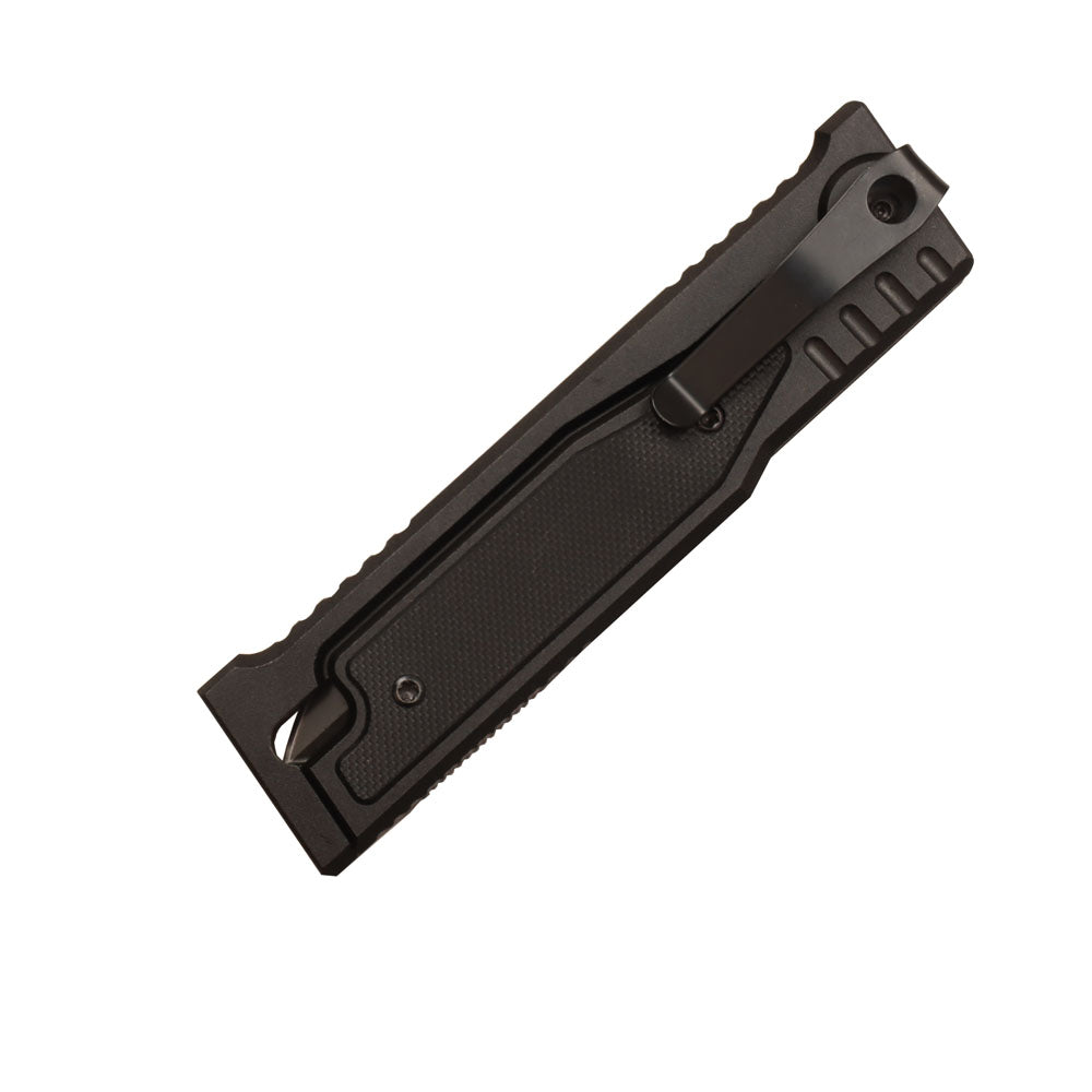 MASALONG Survival Camping D2 Folding Knife Outdoor Edc Tactical Knife with Aviation Aluminum Alloy Tool Handle in Titanium Plating kni265 gravity knife