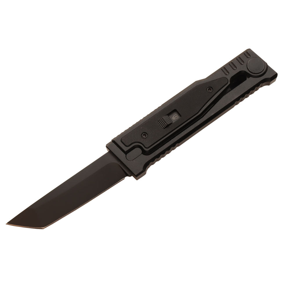 MASALONG Survival Camping D2 Folding Knife Outdoor Edc Tactical Knife with Aviation Aluminum Alloy Tool Handle in Titanium Plating kni265 gravity knife