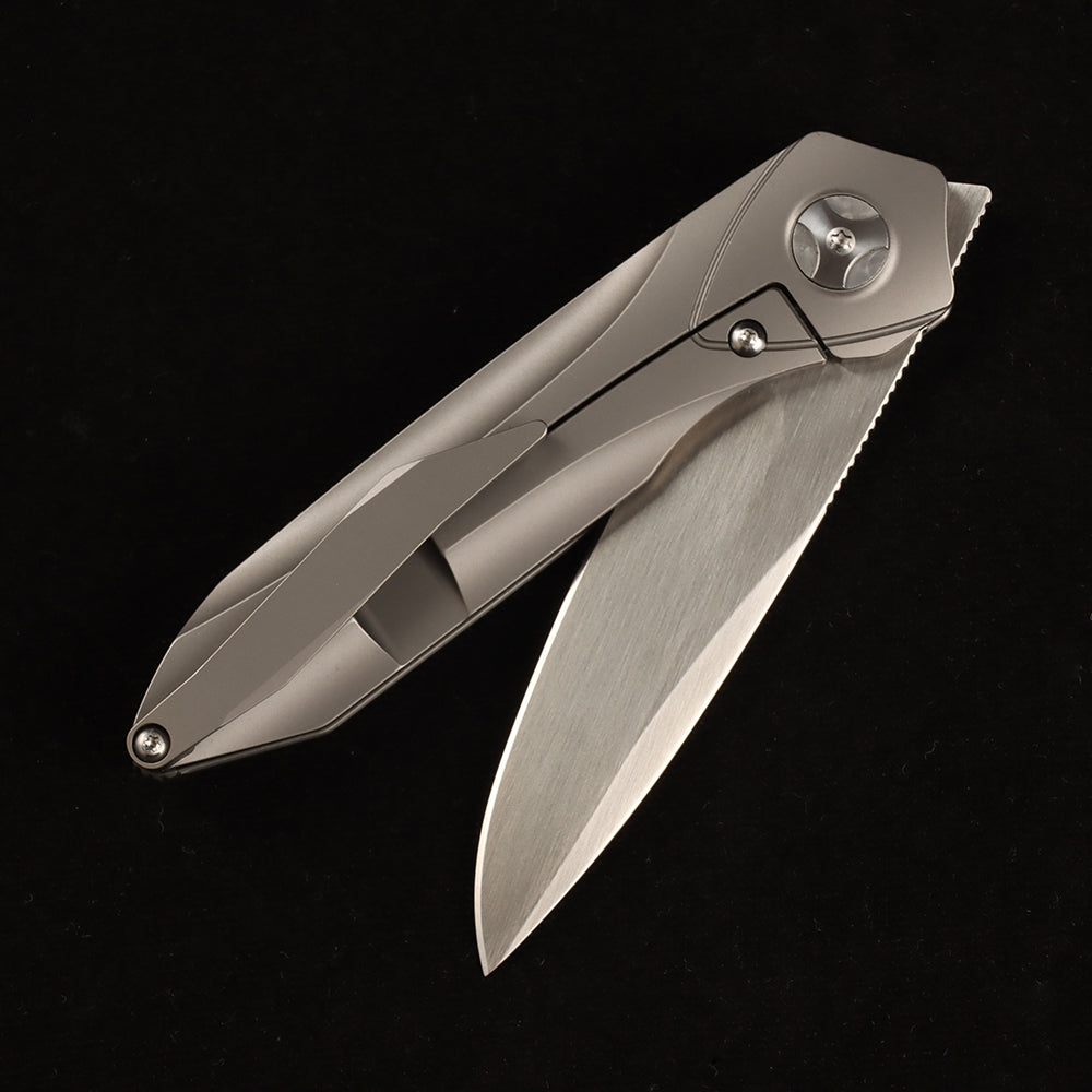 Masalong ET series folding knife, VG10 blade, titanium alloy handle, suitable for camping, outdoor, collectors, gift giving kni278