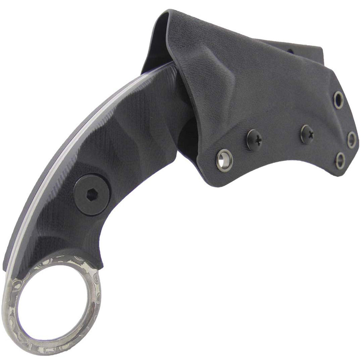 MASALONG Kni104 Cuchillo de cazador táctico Karambit con mango de combate de garra de muy buen equilibrio