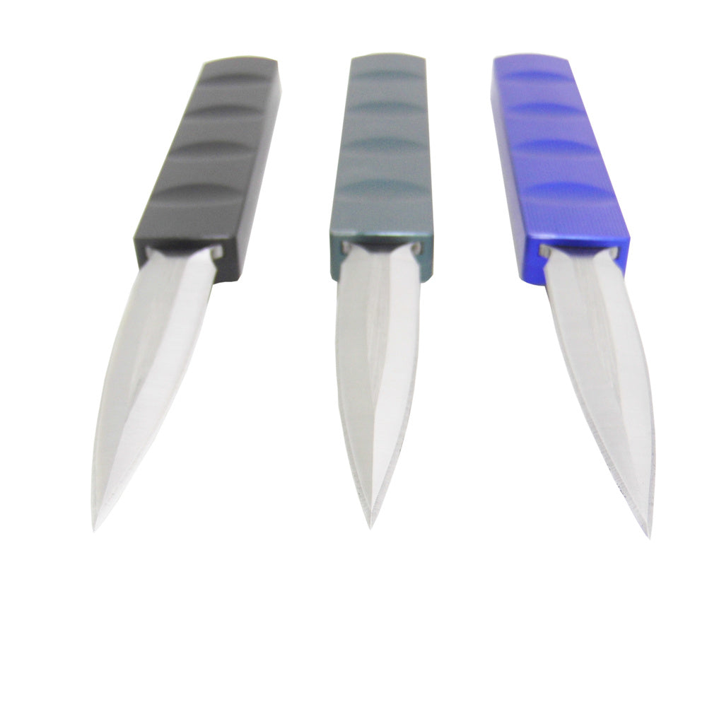 MASALONG KNIZD-176 Outdoor Camping Pocket Spring Knife Counter Strike Straight Jump Knives Alta Dureza Ferramentas de Resgate