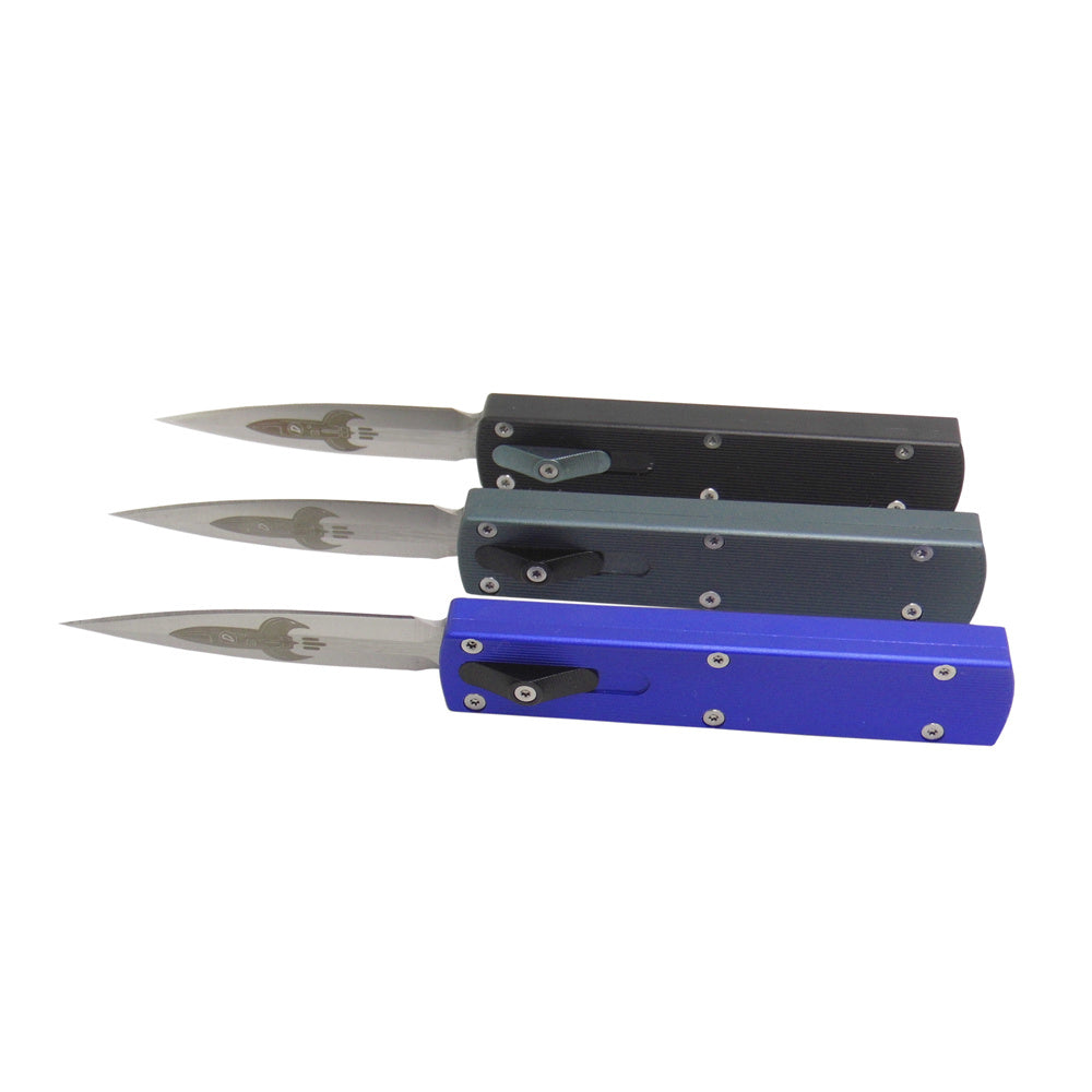 MASALONG KNIZD-176 Outdoor Camping Pocket Spring Knife Counter Strike Straight Jump Knives Alta Dureza Ferramentas de Resgate