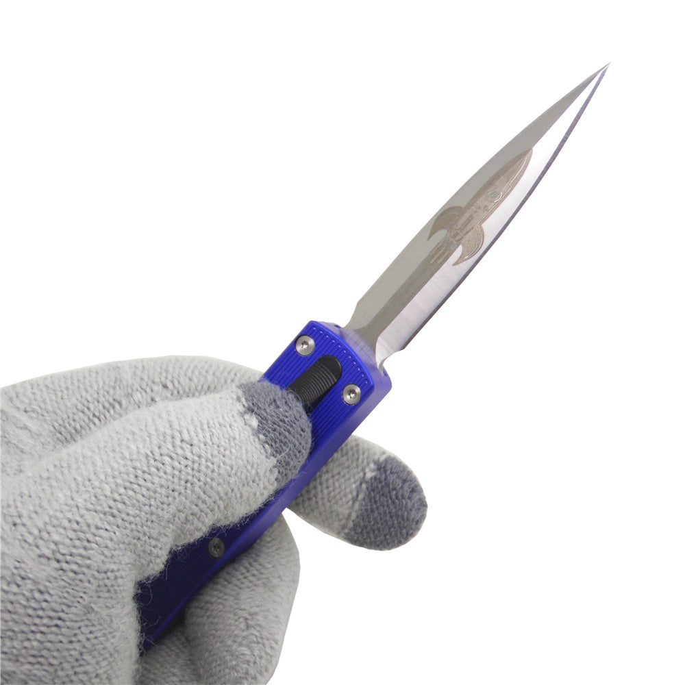 MASALONG KNIZD-176 Outdoor Camping Pocket Spring Knife Counter Strike Straight Jump Knives Alta Dureza Ferramentas de Resgate