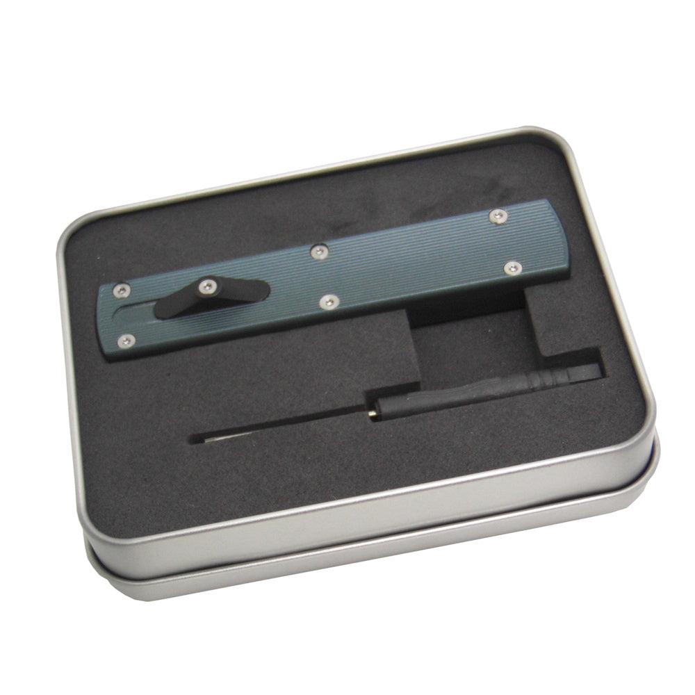 MASALONG KNIZD-176 Outdoor Camping Pocket Spring Knife Counter Strike Straight Jump Knives Alta Dureza Ferramentas de Resgate