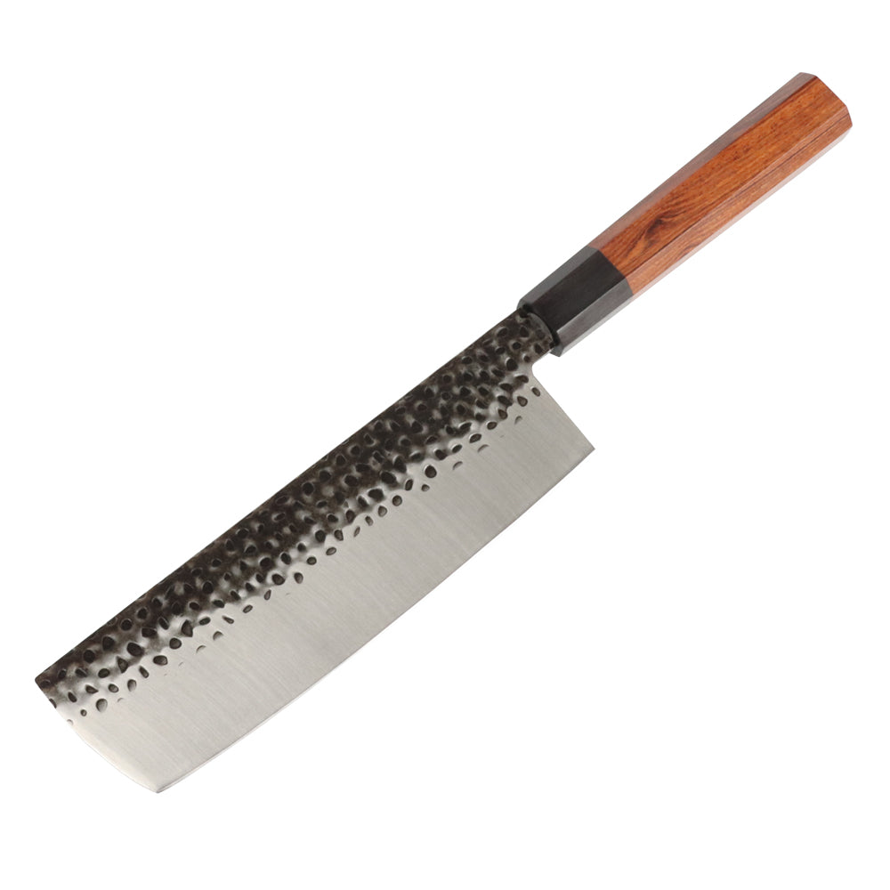 Juego de cuchillos de chef martillados Masalong de 8 pulgadas Kni240 8Cr18Mov Cuchillo de cocina extremadamente afilado