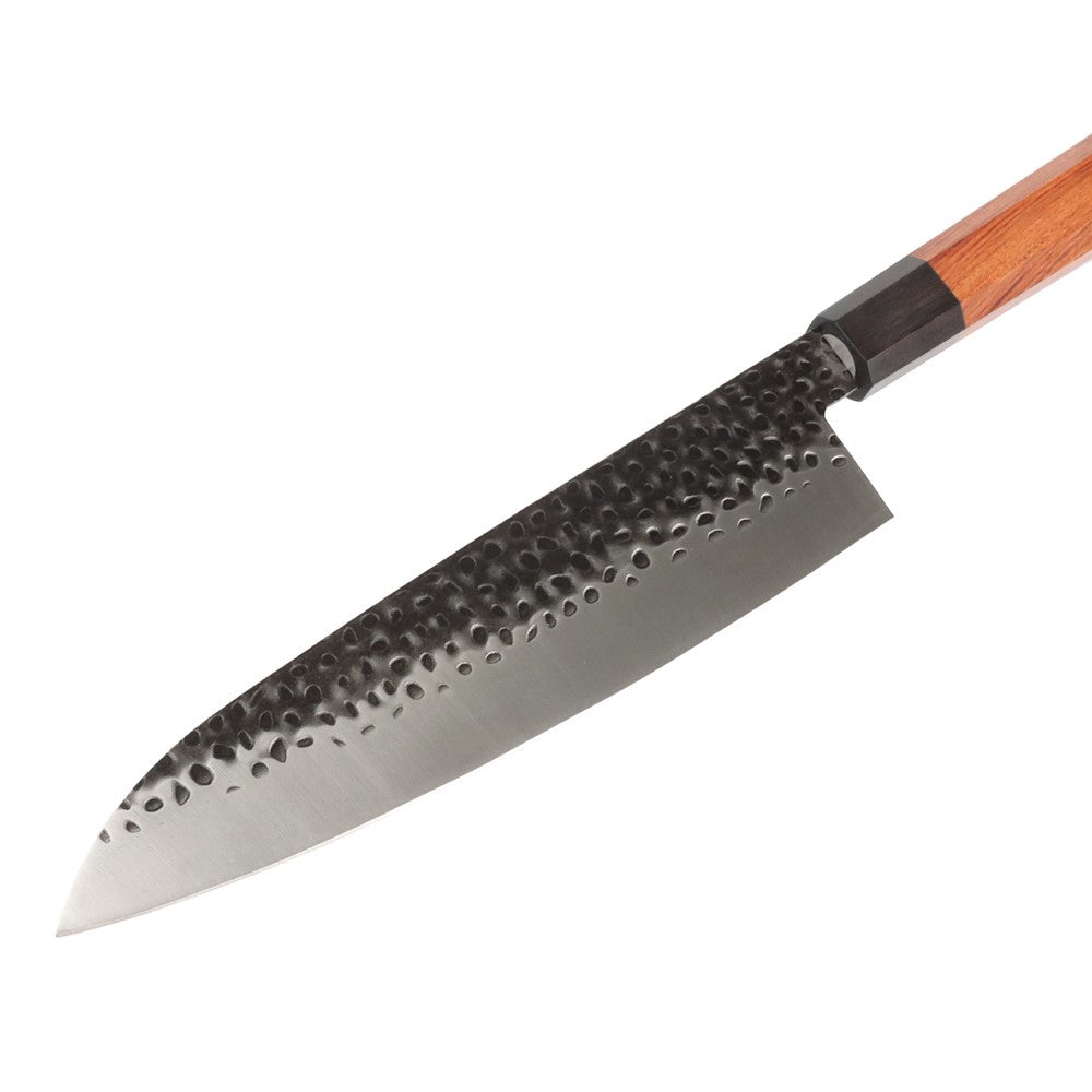 Juego de cuchillos de chef martillados Masalong de 8 pulgadas Kni240 8Cr18Mov Cuchillo de cocina extremadamente afilado