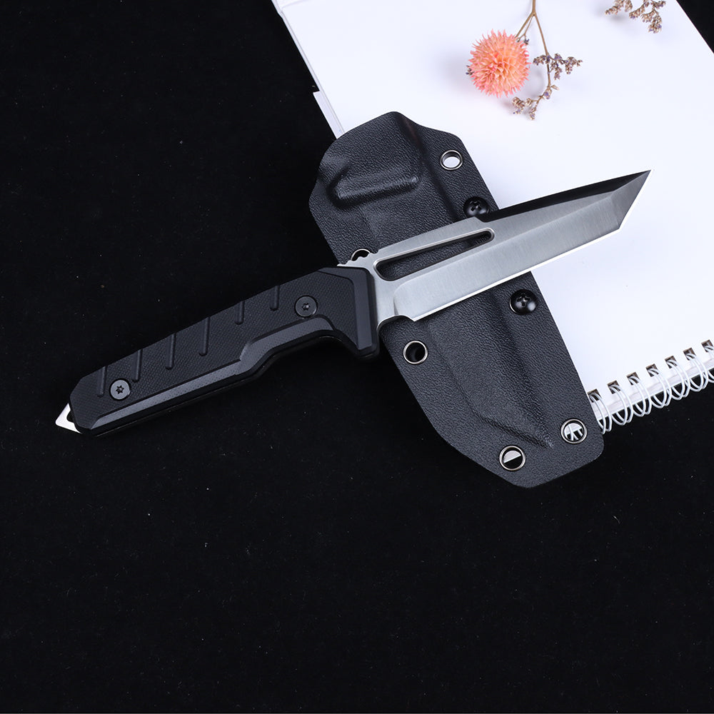 Masalong Fixed Blade Camping Knives EDC Tactical D2 Steel Blade Outdoor Heavy Duty Knife 241