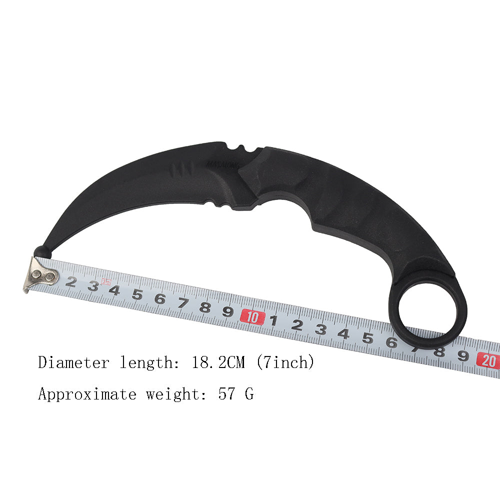 MASALONG Kni104 Cuchillo de cazador táctico Karambit con mango de combate de garra de muy buen equilibrio