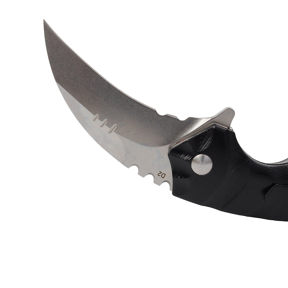 MASALONG kni204 Outdoor Survival Claw Tactical faca dobrável D2 Aço facas EDC