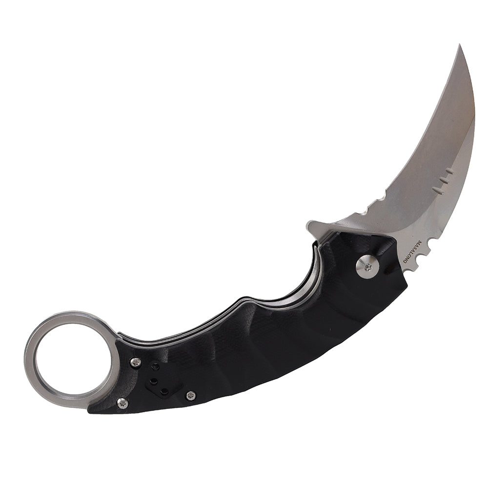 MASALONG kni204 Outdoor Survival Claw Tactical faca dobrável D2 Aço facas EDC