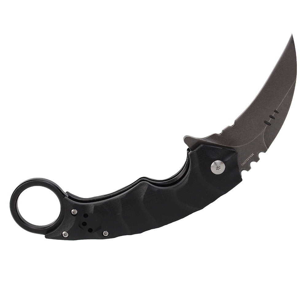MASALONG kni204 Outdoor Survival Claw Tactical faca dobrável D2 Aço facas EDC