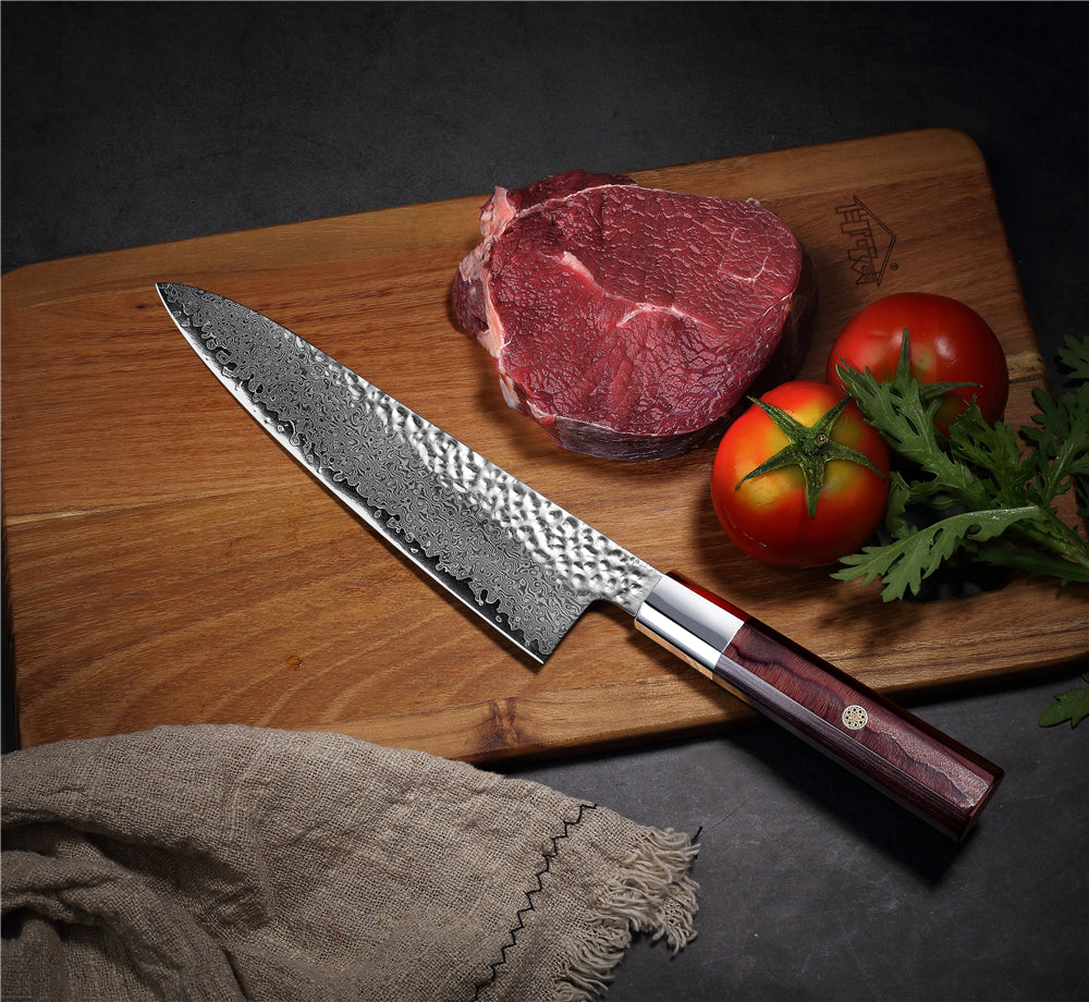 MASALONG Kitchen 1 High Quality Laser Damascus Chef Knife Very Sharp Multi-functional Household Good helper Vegetable Cleaver