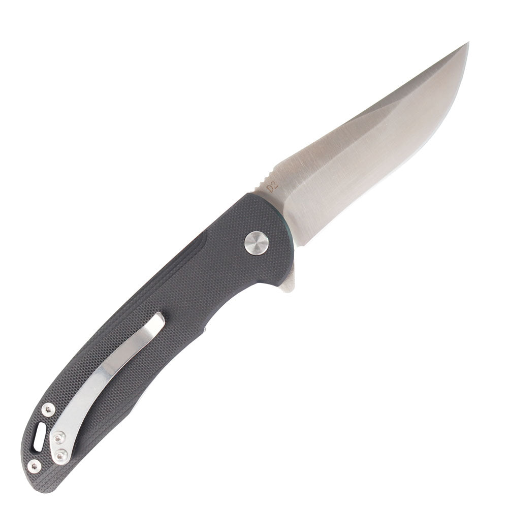 MASALONG kni216 Quick-opening folding outdoor survival tactical knife D2 steel, G10 handle