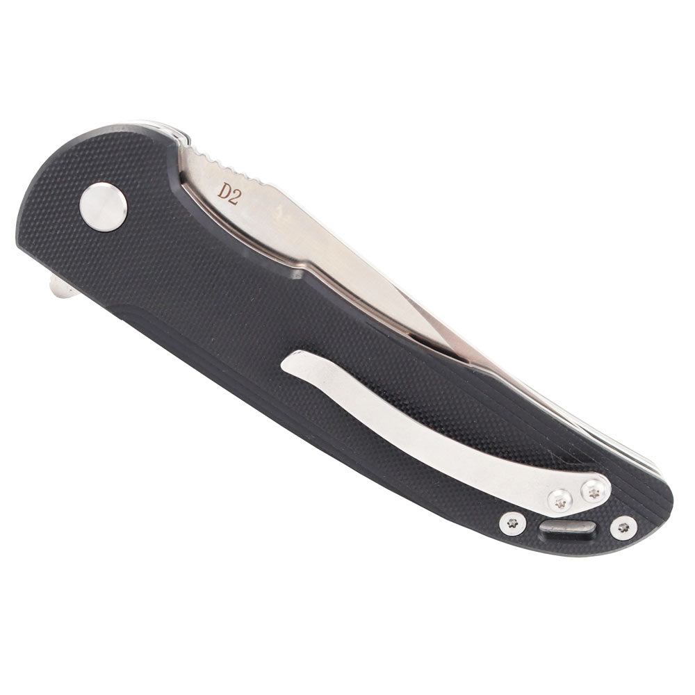 MASALONG kni216 Quick-opening folding outdoor survival tactical knife D2 steel, G10 handle