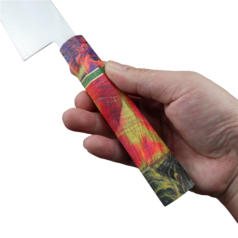 MASALONG Kitchen 10 VG10 Aço Damasco Facas de Chef Utilitárias Faca Cutelo Afiada de Alta Qualidade