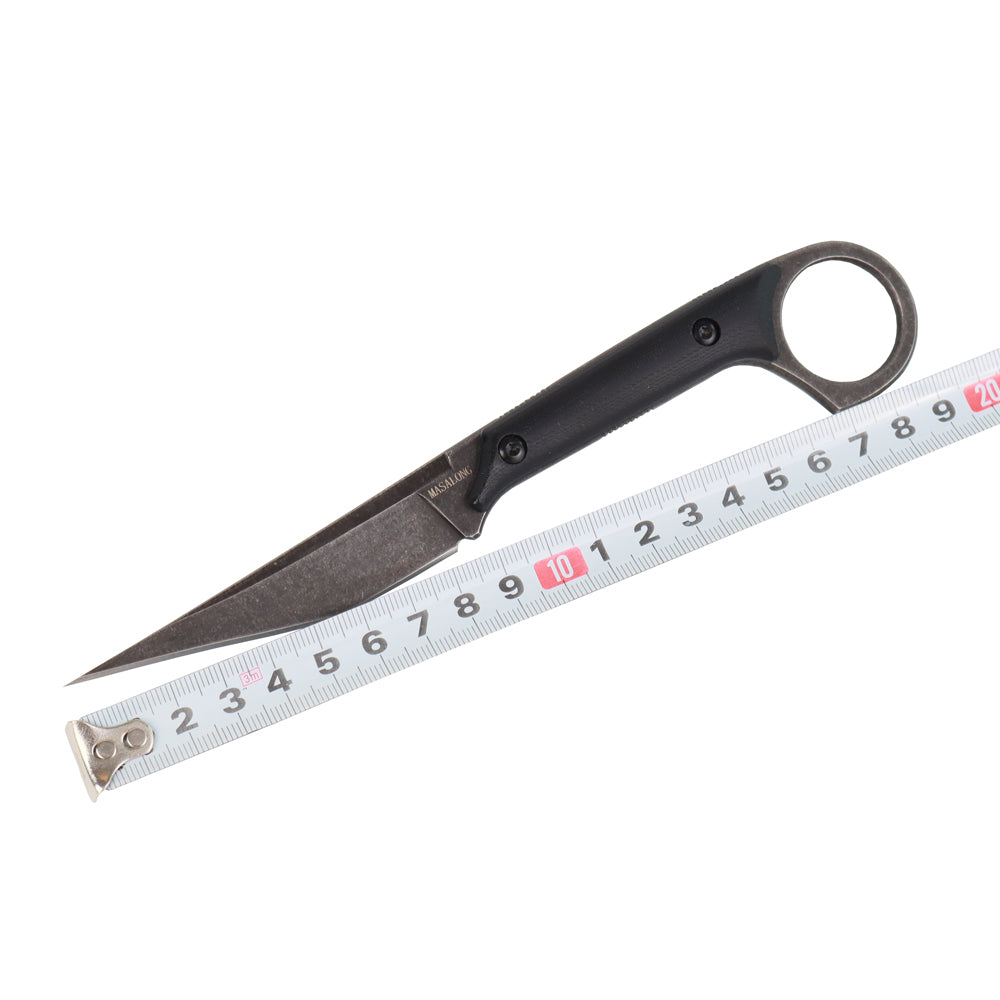 MASALONG kni214 EDC Utility Tactical Knife Outdoor Survival Caminhadas Camping Faca reta fina