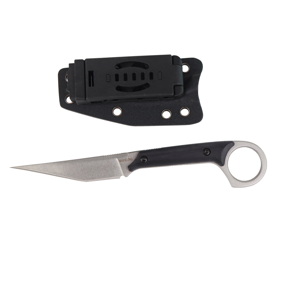 MASALONG kni214 EDC Utility Tactical Knife Outdoor Survival Caminhadas Camping Faca reta fina