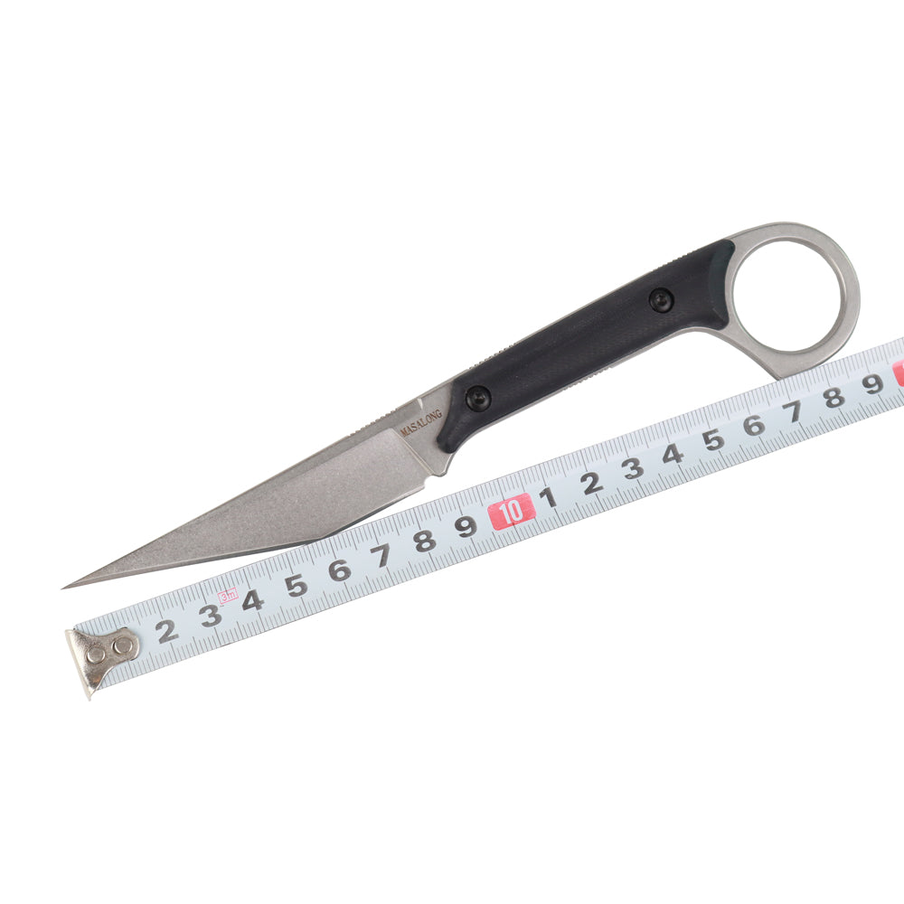 MASALONG kni214 EDC Utility Tactical Knife Outdoor Survival Caminhadas Camping Faca reta fina