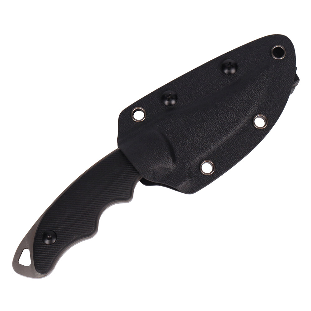 MASALONG Kni230 Fixed Blade Knife With Kydex Sheath for Self Defense Camping EDC Hunting Full Tang Design