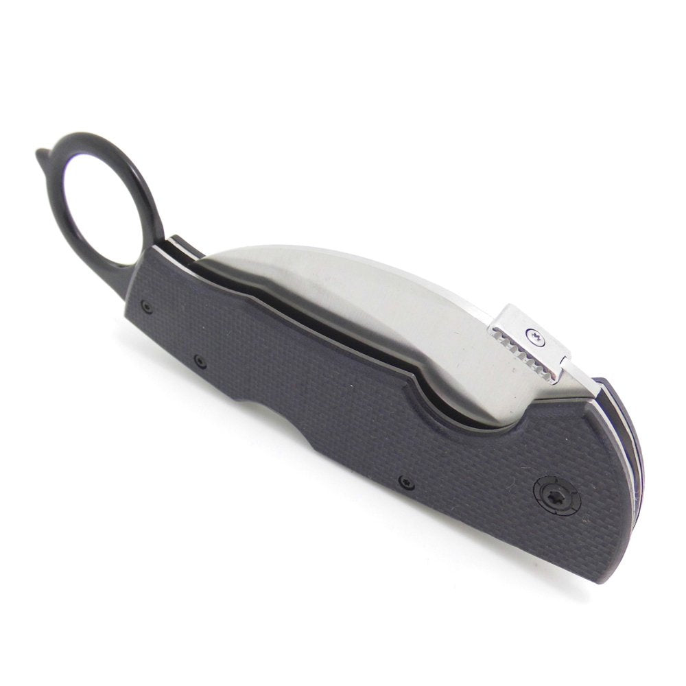 MASALONG Claw Kni105 G10 Handle Metal Blade Tactical Hunting Survival Folding Knife