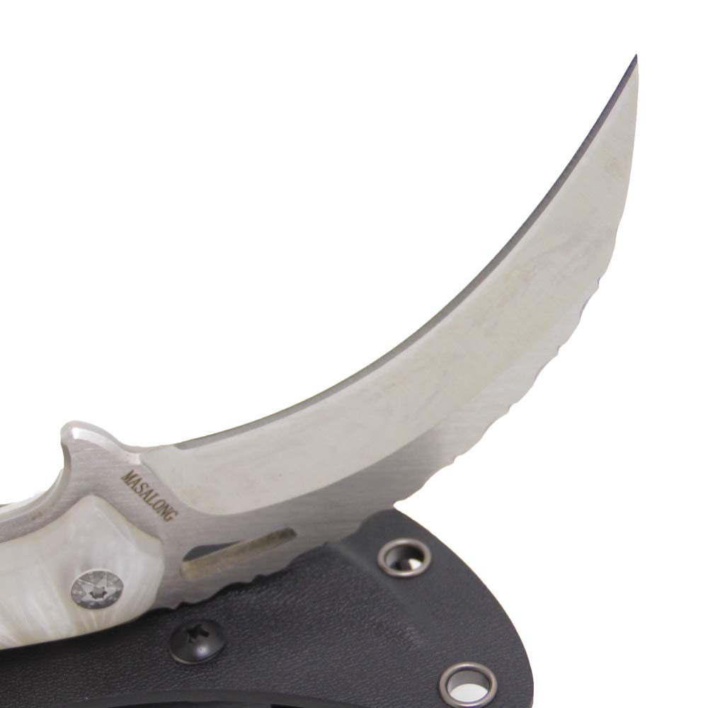Cuchillo táctico de karambit con garra marcial MASALONG M130 Toucan para exteriores
