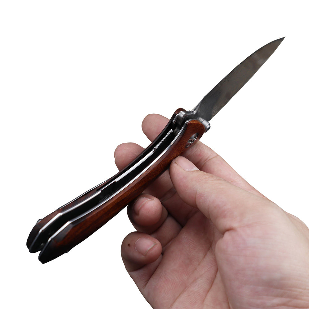 Cuchillo plegable MASALONG Kni139 de alta dureza, cuchillos tácticos de supervivencia, cuchillo de bolsillo para acampar al aire libre