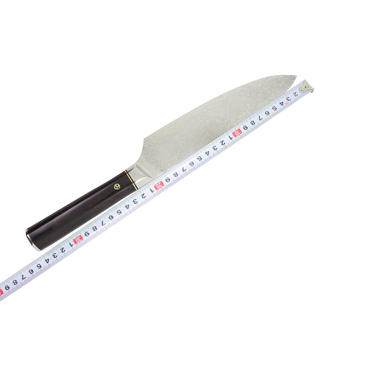 Cuchillo de cocina estándar de chef con mango de ébano de acero de Damasco de alta dureza de 13 pulgadas MASALONG (cocina 15)
