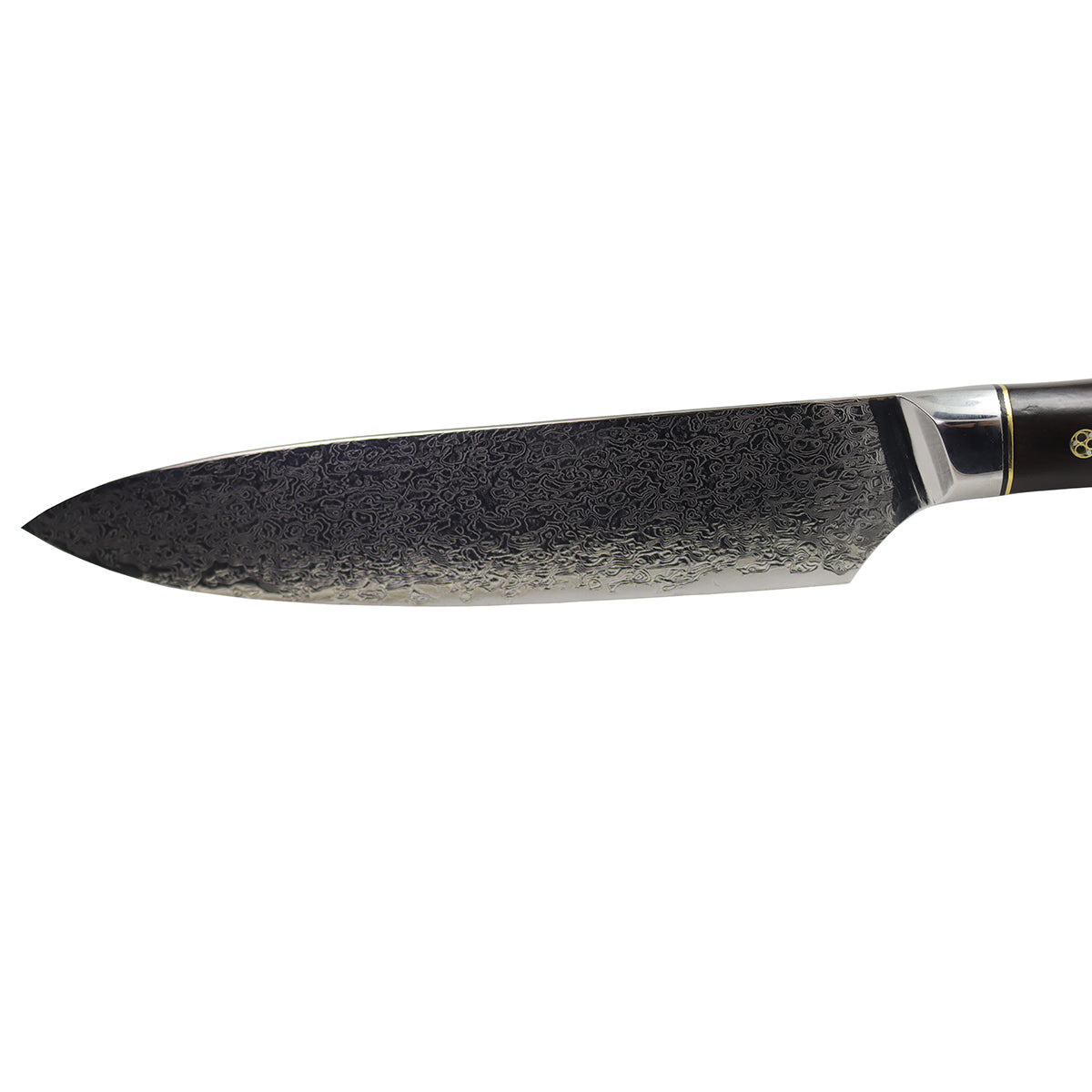 Cuchillo de cocina estándar de chef con mango de ébano de acero de Damasco de alta dureza de 13 pulgadas MASALONG (cocina 15)