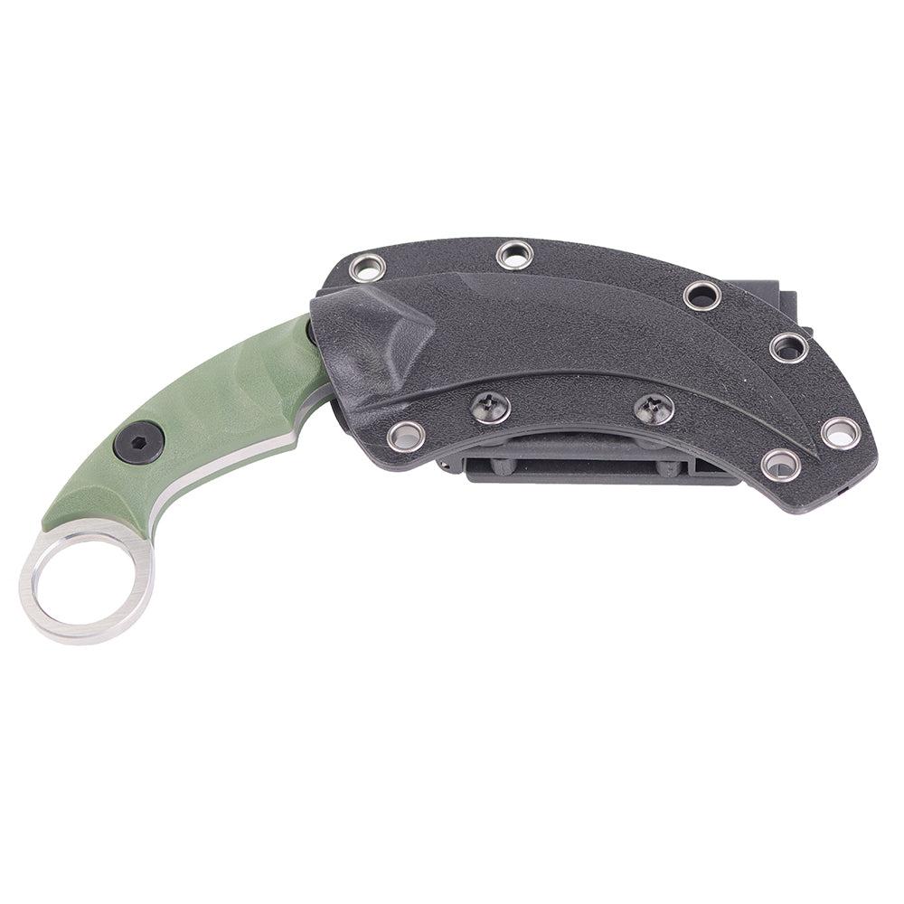 MASALONG Kni104 Cuchillo de cazador táctico Karambit con mango de combate de garra de muy buen equilibrio