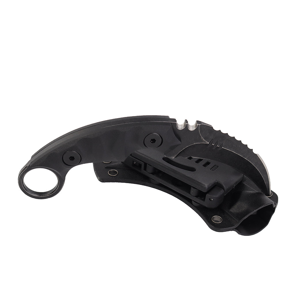 MASALONG Kni104 Cuchillo de cazador táctico Karambit con mango de combate de garra de muy buen equilibrio