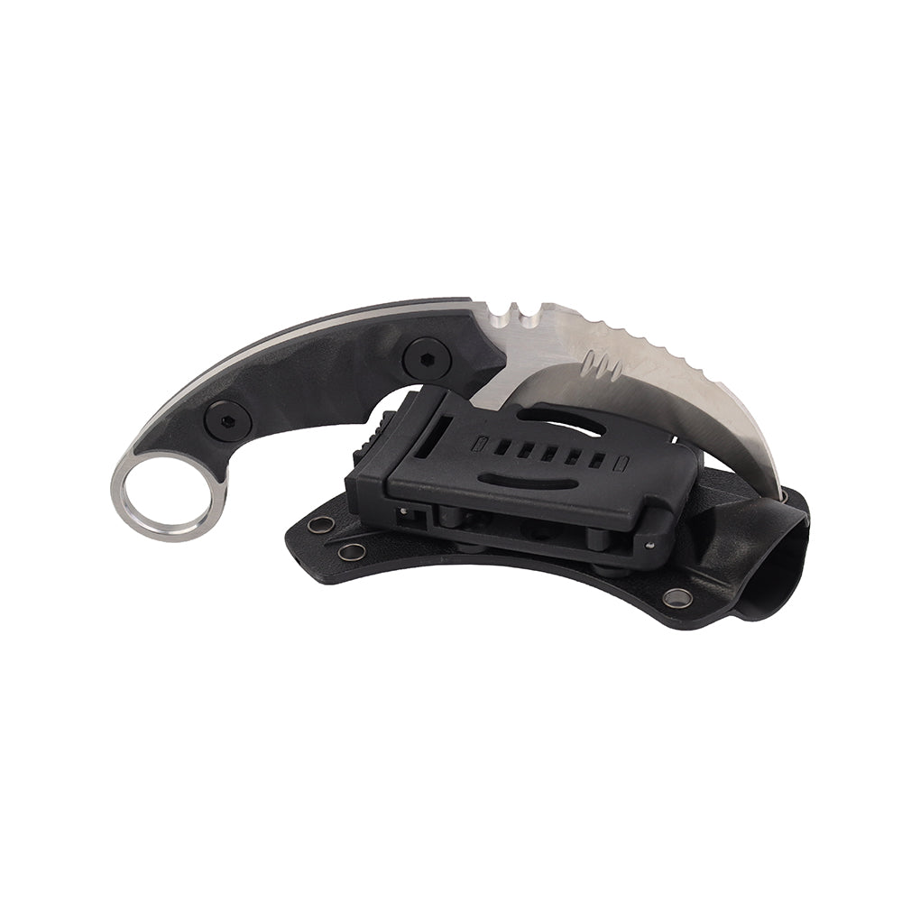 MASALONG Kni104 Cuchillo de cazador táctico Karambit con mango de combate de garra de muy buen equilibrio