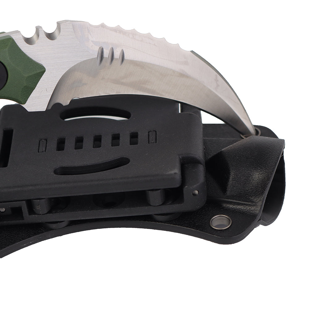 MASALONG Kni104 Cuchillo de cazador táctico Karambit con mango de combate de garra de muy buen equilibrio