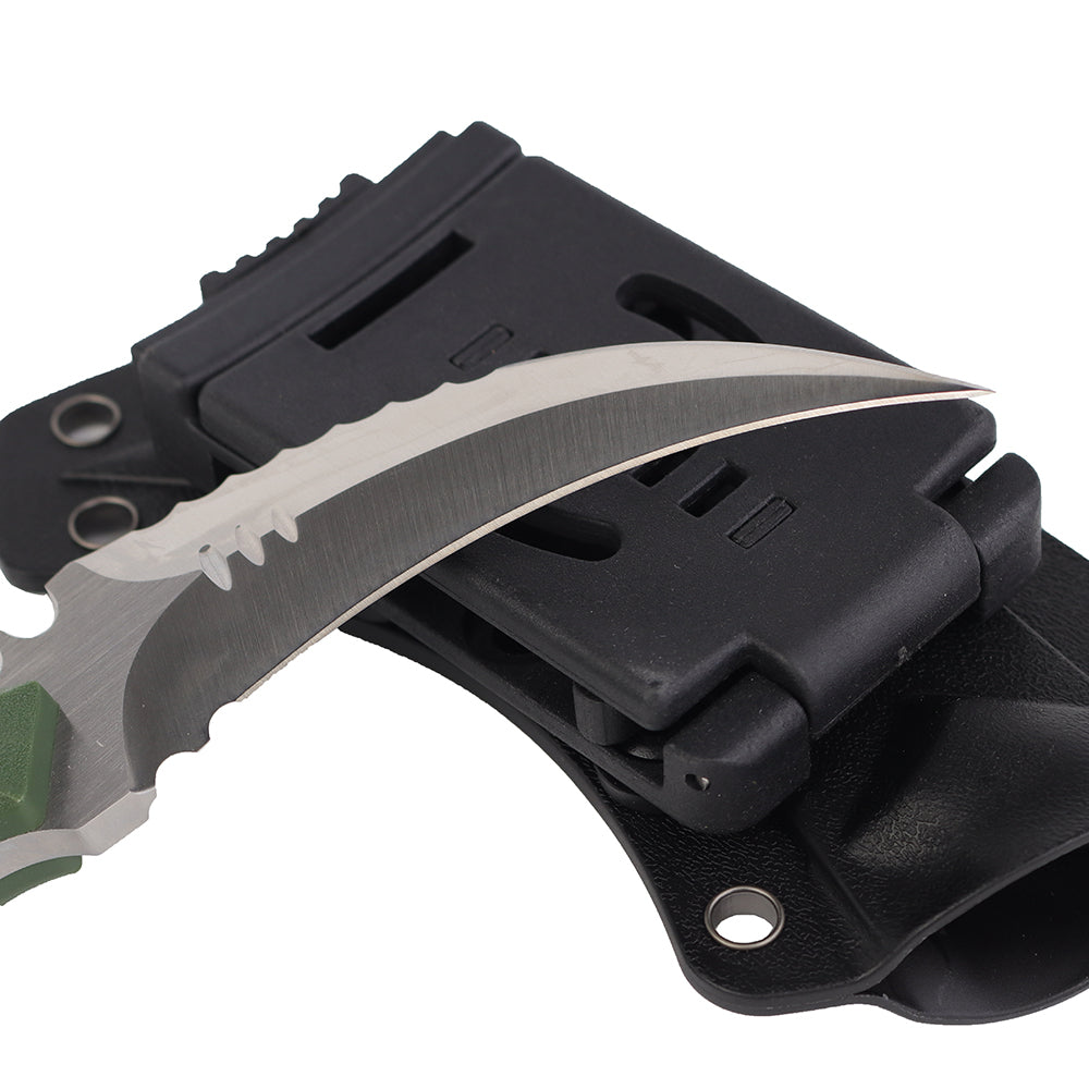 MASALONG Kni104 Cuchillo de cazador táctico Karambit con mango de combate de garra de muy buen equilibrio