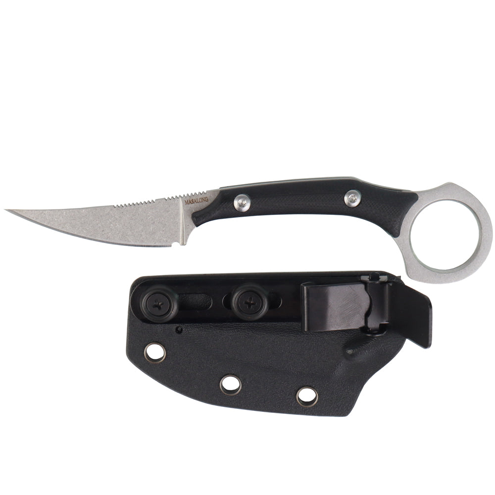 Masalong Boar tusks kni225 karambit mini Tactical knife